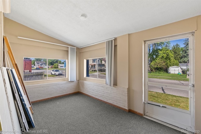 128 N Mary St, Marine City, MI 48039 - unfurnished sunroom featuring vaulted ceiling