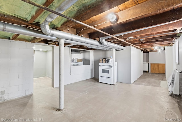 128 N Mary St, Marine City, MI 48039 - below grade area with concrete block wall