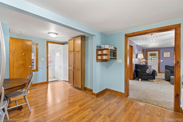 128 N Mary St, Marine City, MI 48039 - foyer with baseboards and light wood-type flooring