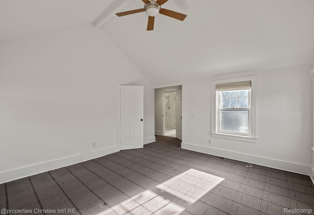 532 Wallace St, Southfield, MI 48009 - empty room featuring ceiling fan and baseboards