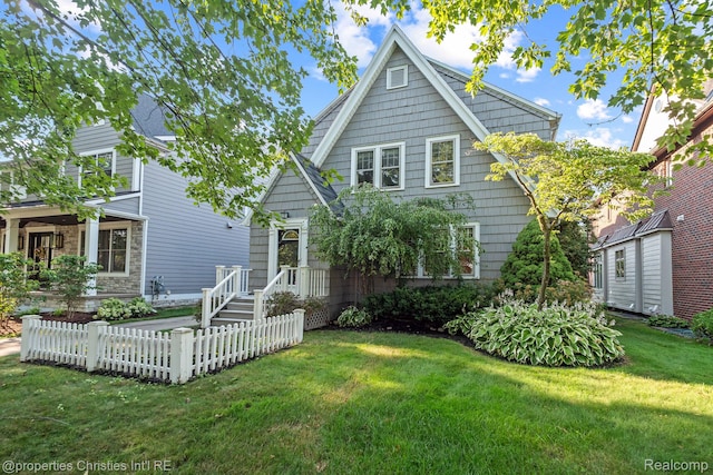 532 Wallace St, Southfield, MI 48009 - view of front of house featuring a front lawn