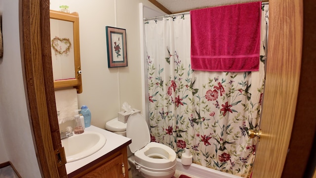 1410 Country View Ct NW, Sparta, MI 49345 - full bathroom with vanity and a shower with shower curtain