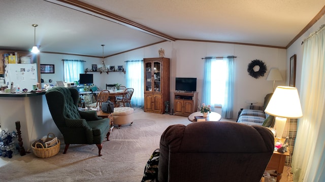 1410 Country View Ct NW, Sparta, MI 49345 - living room with carpet and ornamental molding