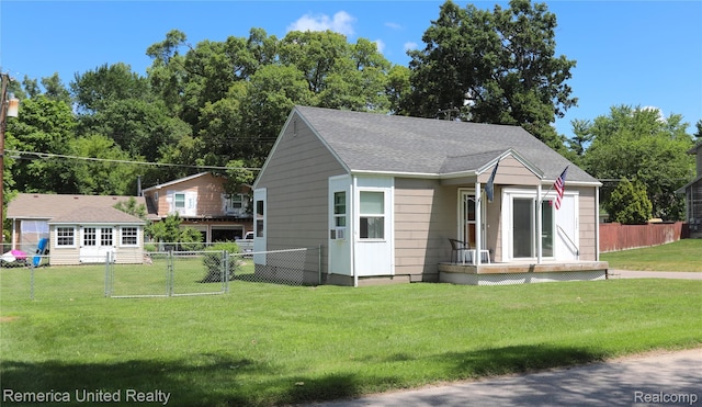 4685 Downing Dr, Pinckney, MI 48169 - view of front of property with a gate and a shingled roof