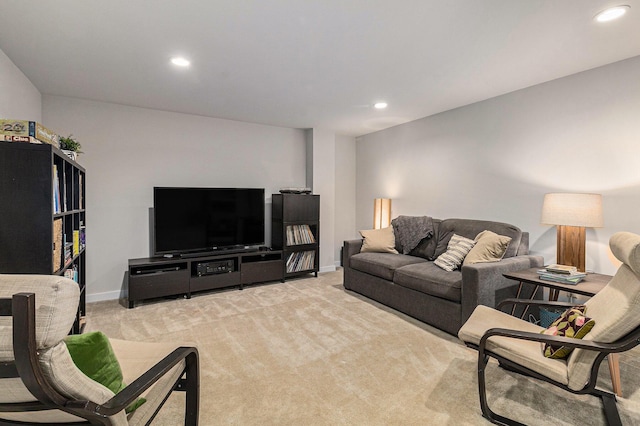 6217 S Trailwoods Dr, Ann Arbor, MI 48103 - living area with recessed lighting and light colored carpet