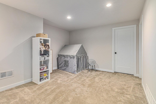 6217 S Trailwoods Dr, Ann Arbor, MI 48103 - game room featuring carpet and recessed lighting