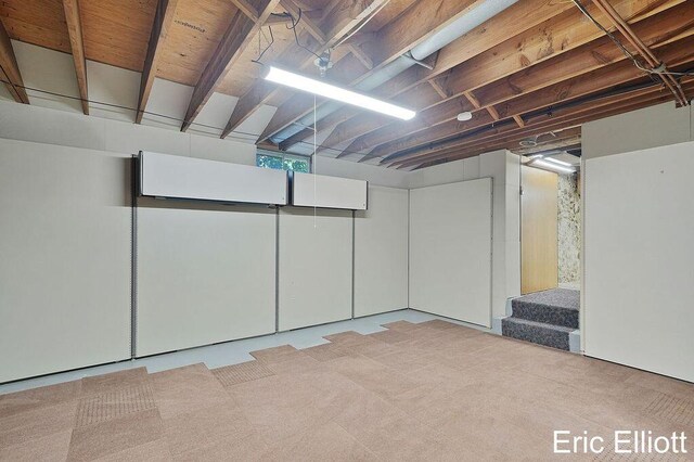 4305 76th St SW, Byron Center, MI 49315 - unfinished basement with carpet