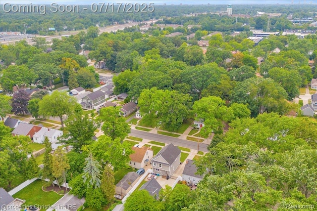 1305 Wyandotte Ave, Royal Oak, MI 48067 - aerial perspective of suburban area