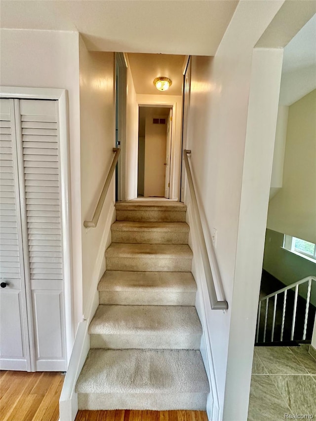 25631 Statler St, Taylor, MI 48180 - stairs featuring wood finished floors