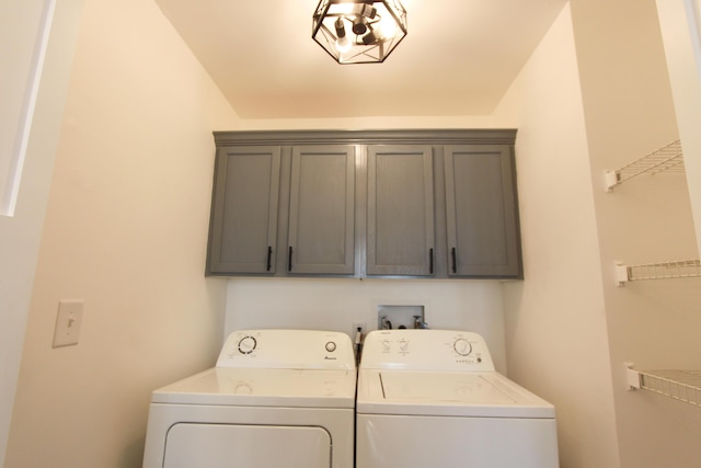 3216 E Morgan Creek Ct, Indiana, IN 46385 - washroom featuring washing machine and clothes dryer and cabinet space