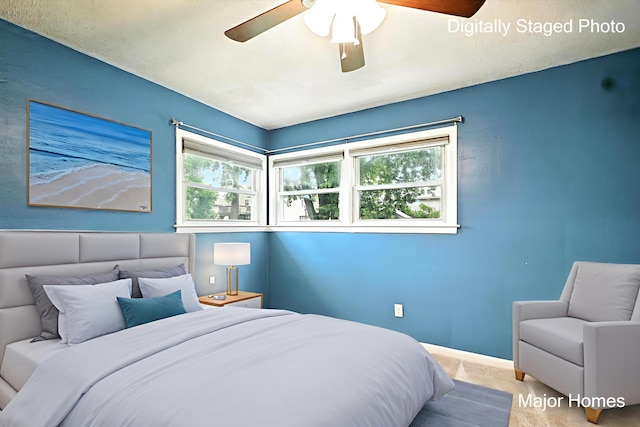 1435 Sweet St NE, Grand Rapids, MI 49505 - carpeted bedroom with ceiling fan and baseboards