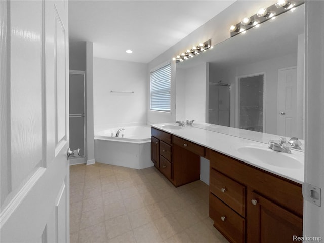 1960 Frances Way, Ypsilanti, MI 48198 - full bath with a garden tub, double vanity, and a shower stall