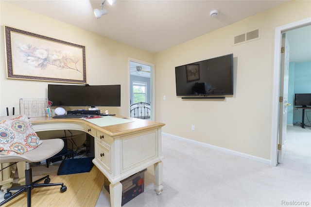 13381 Latheron Dr, Plymouth, MI 48170 - office with baseboards and light carpet