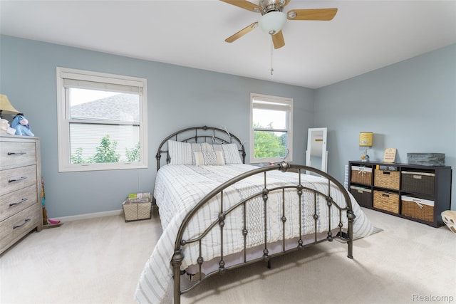 13381 Latheron Dr, Plymouth, MI 48170 - carpeted bedroom with baseboards and ceiling fan