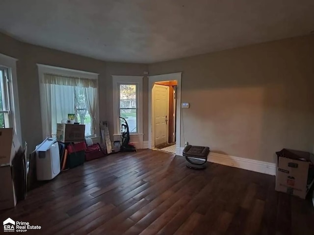 108 N Mercer St, Durand, MI 48429 - spare room with baseboards and wood finished floors