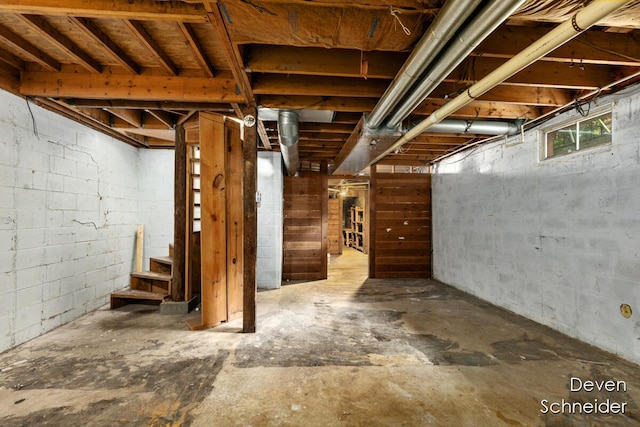 65 Sundago Park St, Hastings, MI 49058 - below grade area with stairway
