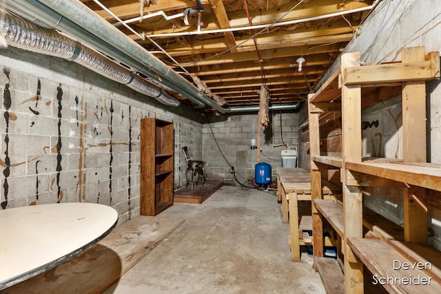65 Sundago Park St, Hastings, MI 49058 - unfinished below grade area with a water pressure tank
