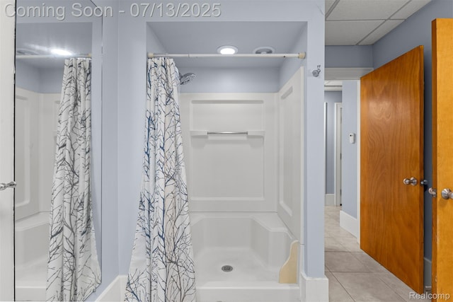 830 S Brady Rd, Dearborn, MI 48124 - bathroom featuring curtained shower and tile patterned flooring