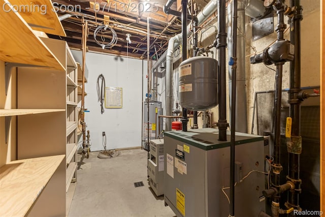830 S Brady Rd, Dearborn, MI 48124 - utilities with a heating unit and water heater