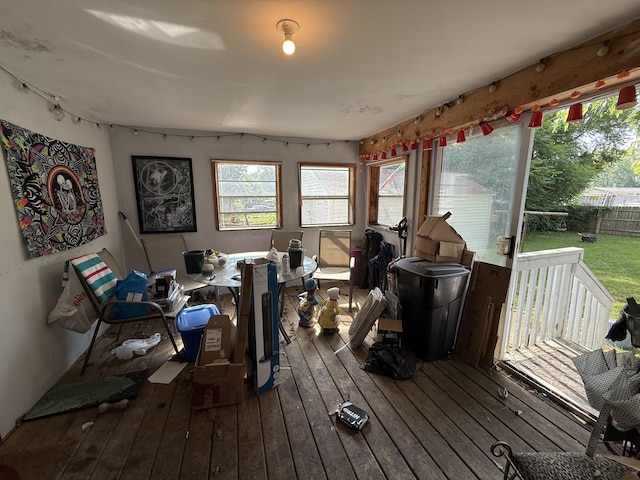 26 Edna Ave, Pontiac, MI 48341 - interior space featuring hardwood / wood-style flooring and plenty of natural light