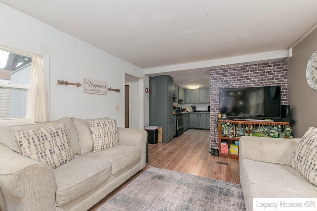 961 Dolphin St SW Unit 013, Wyoming, MI 49509 - living room with light wood-style flooring