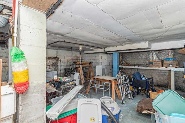 449 4th St, Manistee, MI 49660 - view of unfinished basement