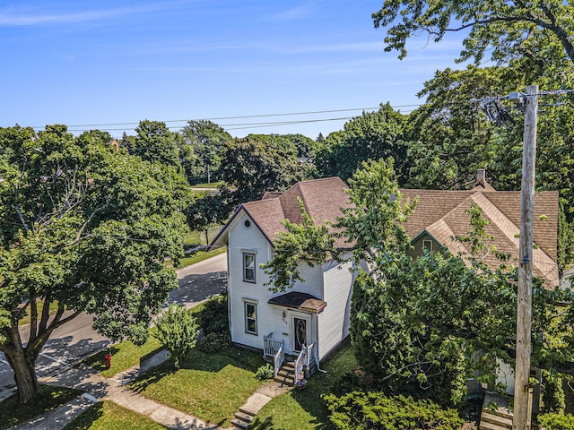 449 4th St, Manistee, MI 49660 - view from above of property
