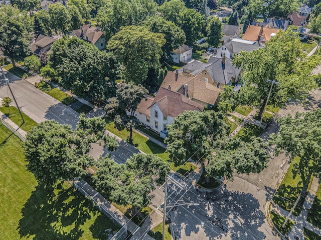 449 4th St, Manistee, MI 49660 - aerial view of property and surrounding area with nearby suburban area