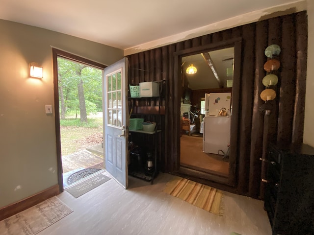 2031 E Oak St, Newaygo, MI 49337 - entryway with wood finished floors