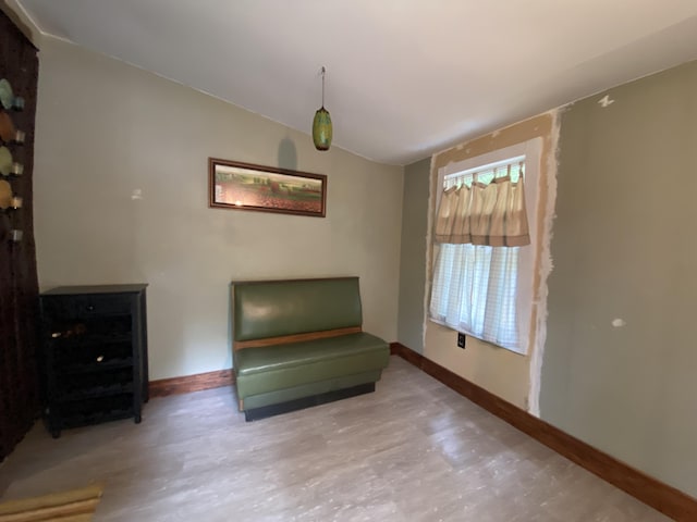 2031 E Oak St, Newaygo, MI 49337 - sitting room with light wood finished floors and lofted ceiling
