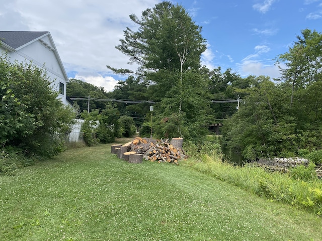 2031 E Oak St, Newaygo, MI 49337 - view of green lawn with an outdoor fire pit
