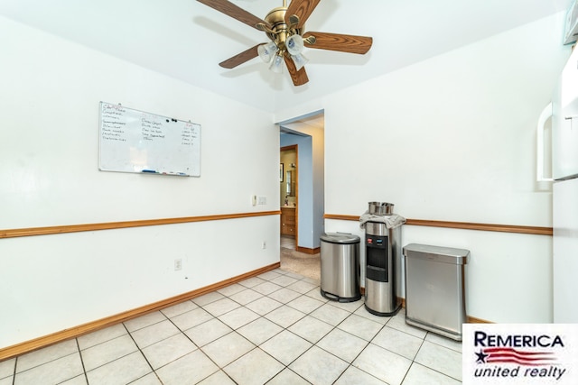 9420 Van Antwerp Rd, Brighton, MI 48116 - spare room featuring a ceiling fan and baseboards