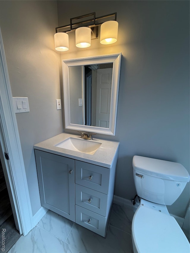 19612 Gaukler St, Saint Clair Shores, MI 48080 - bathroom with vanity and marble finish floors