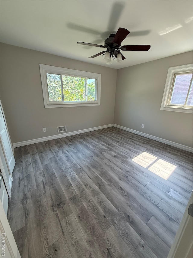 19612 Gaukler St, Saint Clair Shores, MI 48080 - spare room featuring wood finished floors and ceiling fan