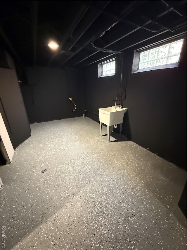 19612 Gaukler St, Saint Clair Shores, MI 48080 - below grade area featuring a sink