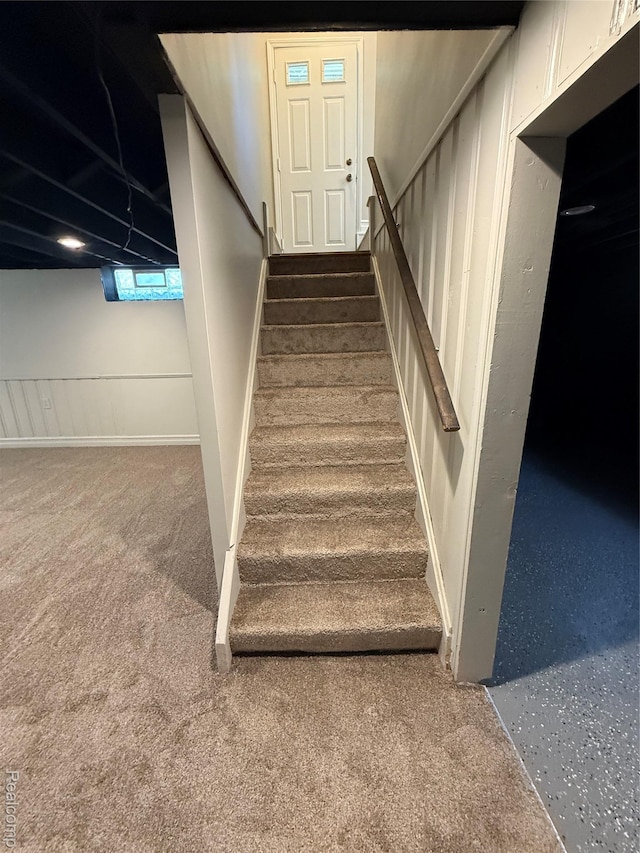 19612 Gaukler St, Saint Clair Shores, MI 48080 - stairs featuring carpet