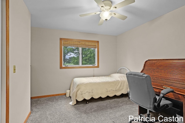 4707 Cannonsburg Rd NE, Belmont, MI 49306 - carpeted bedroom featuring baseboards and a ceiling fan
