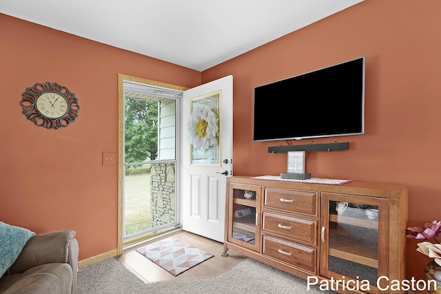 4707 Cannonsburg Rd NE, Belmont, MI 49306 - living area with baseboards