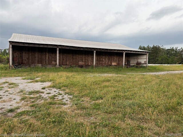 300 W Hubert Rd, Spruce, MI 48762 - view of pole building