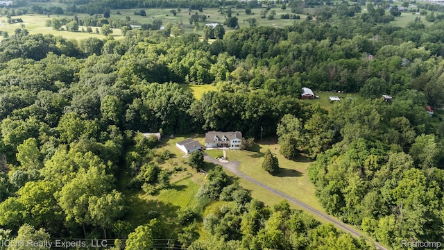 6727 Napier Rd, Plymouth, MI 48170 - aerial view of property's location featuring a forest