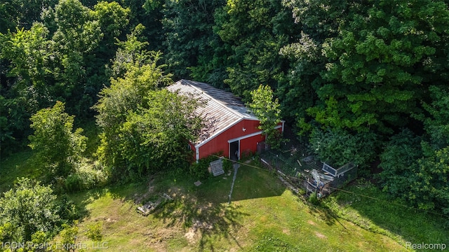 6727 Napier Rd, Plymouth, MI 48170 - view from above of property