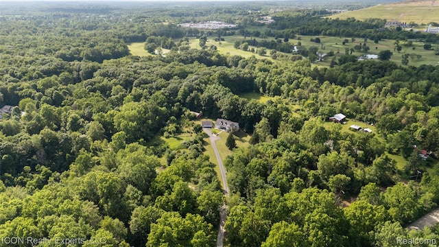 6727 Napier Rd, Plymouth, MI 48170 - aerial view of a forest