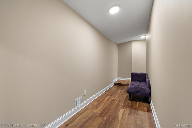 6727 Napier Rd, Plymouth, MI 48170 - sitting room with baseboards and dark wood-style floors