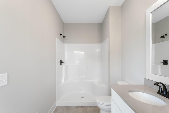 6153 Lake Wind Ave, Holland, MI 49423 - full bathroom with vanity, a shower, and tile patterned flooring