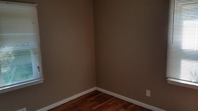 25933 Norfolk St, Inkster, MI 48141 - spare room featuring dark wood-type flooring and plenty of natural light