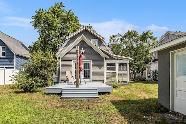 722 Conger St, South Haven, MI 49090 - back of house featuring a wooden deck