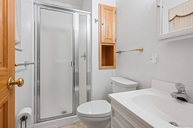 609 N Wickshire Ln, Durand, MI 48429 - bathroom with a shower stall and vanity