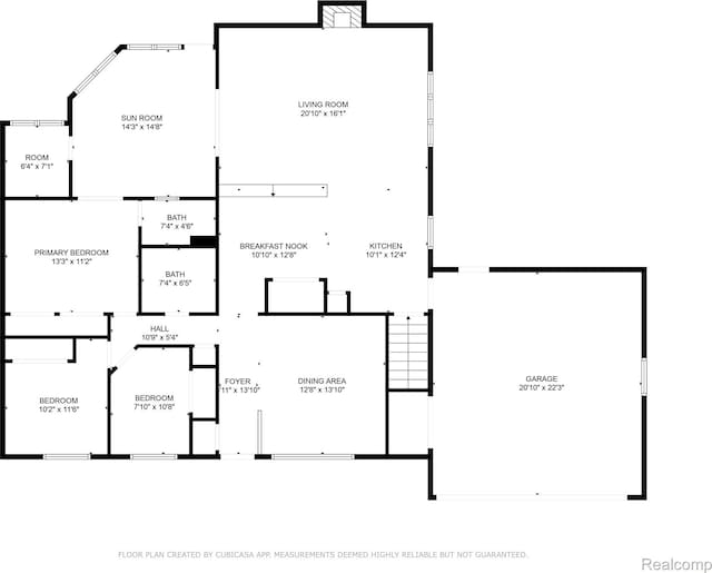 609 N Wickshire Ln, Durand, MI 48429 - view of property floor plan