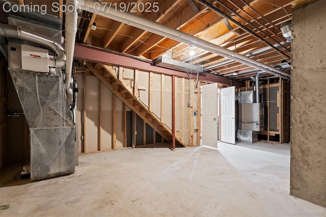 260 Forest Crest Dr, Commerce Twp, MI 48390 - unfinished below grade area with heating unit