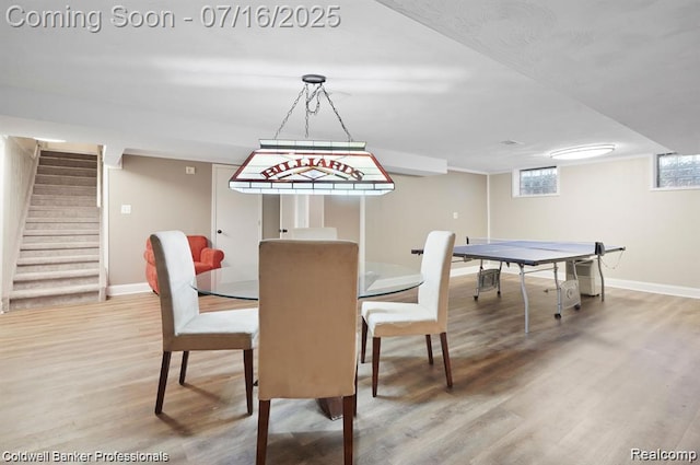 56 Oxford Rd, Grosse Pointe Shores, MI 48236 - dining space with wood finished floors and stairs